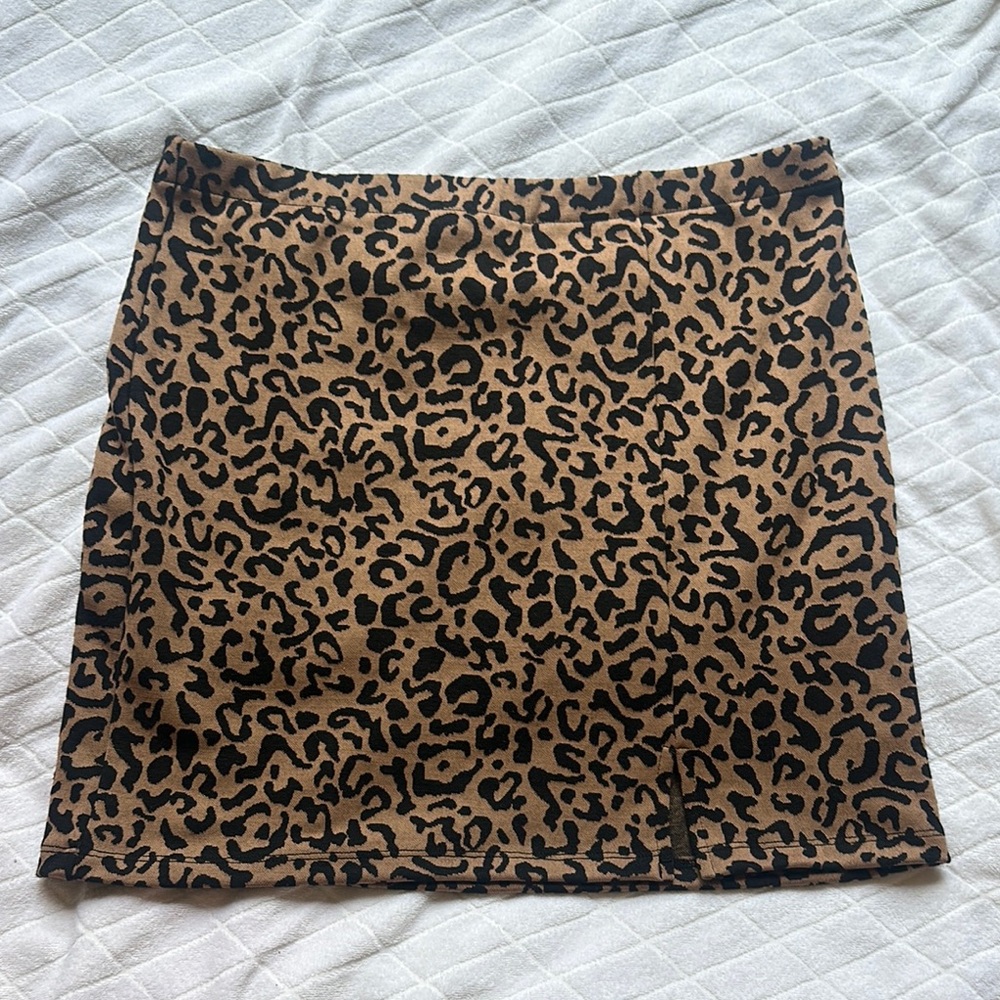 Forever 21 Animal Print Mini Skirt